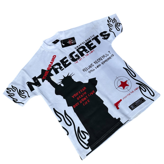 SHOOT FOR THE STARS WHITE TEE