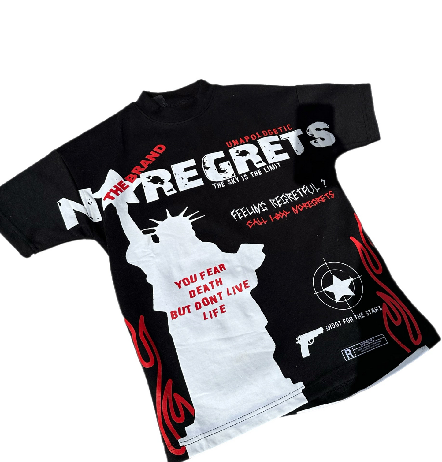 SHOOT FOR THE STARS BLACK TEE