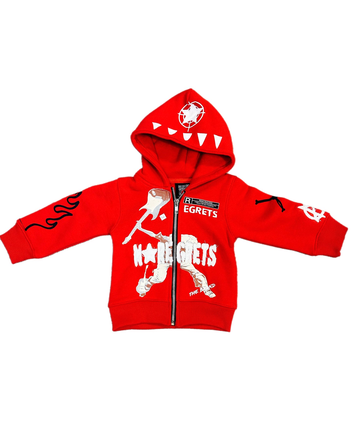 “ROCKSTAR ZIPUP” RED TODDLER