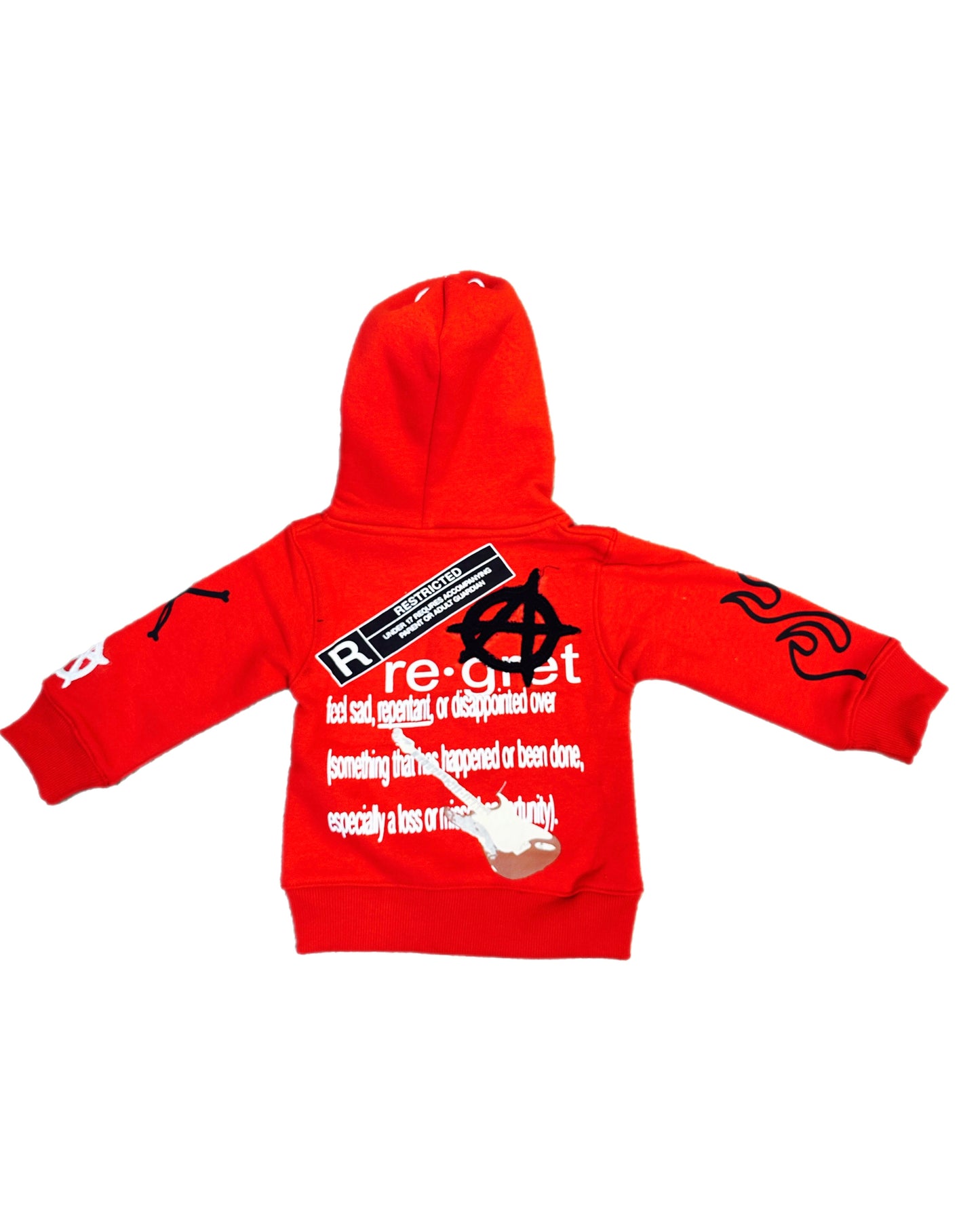 “ROCKSTAR ZIPUP” RED TODDLER